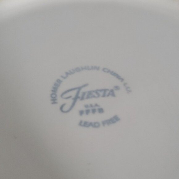 Fiestaware Fiesta Fall Leaves Acorn Ceramic 9" Luncheon Plate Classic Rim White - Picture 15 of 16